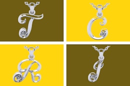 This $300 Initial Necklace With Diamond Accent Is $34 Shipped card image