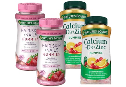 4 Nature's Bounty Supplements