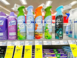 febreze air fresheners on a shelf