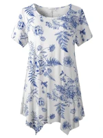 Women's Short Sleeve Tunic Top