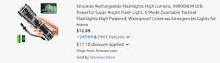 Amazon Rechargeable Flashlight 2025 2