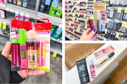 collage image of makeup products