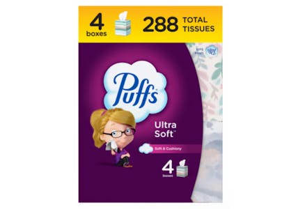Puffs Tissue Bundle 4-Pack