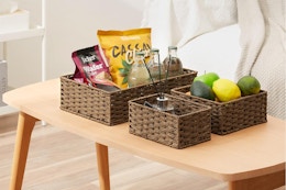 Storage Basket Set, Just $9.99 on Amazon card image