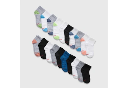 Hanes Kids' Ankle Socks Set
