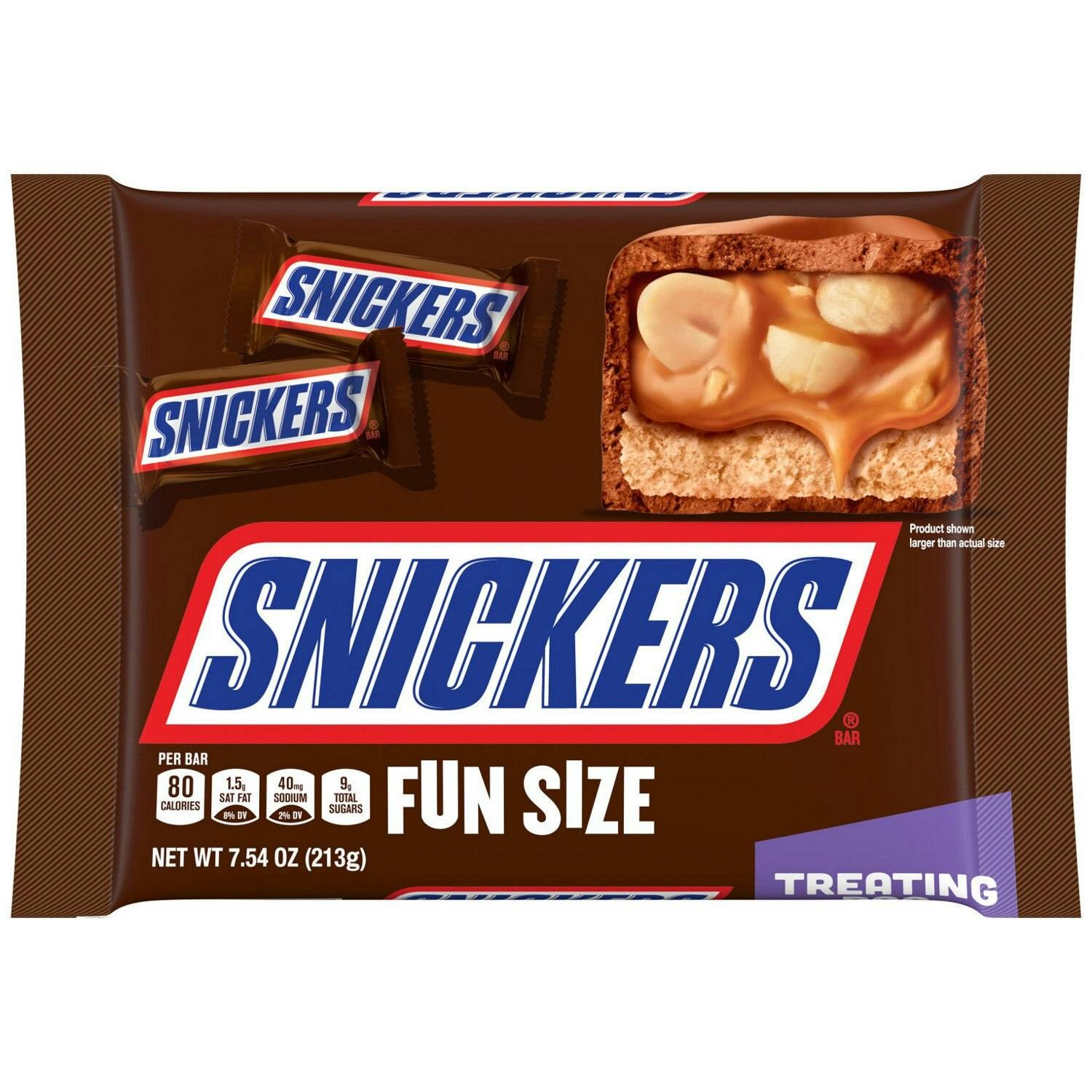 2 Snickers Fun Size Candy Bar Bags