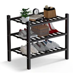 Small 3-Tier Bamboo Shoe Rack