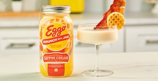 eggo brunch in a jar