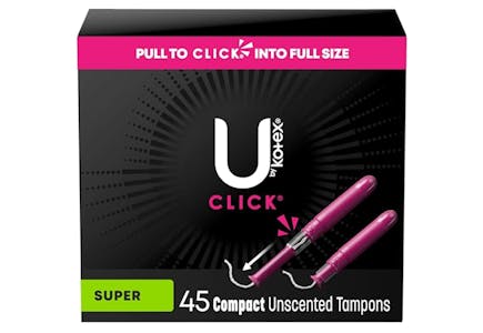 U by Kotex Click Compact Tampons