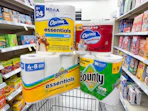 bounty and charmin items on walgreens cart