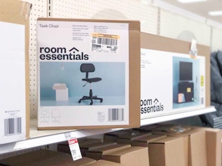 room essentials task chair on a target shelf