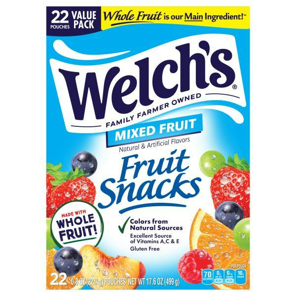 2 Welch's Fruit Snacks Value Packs