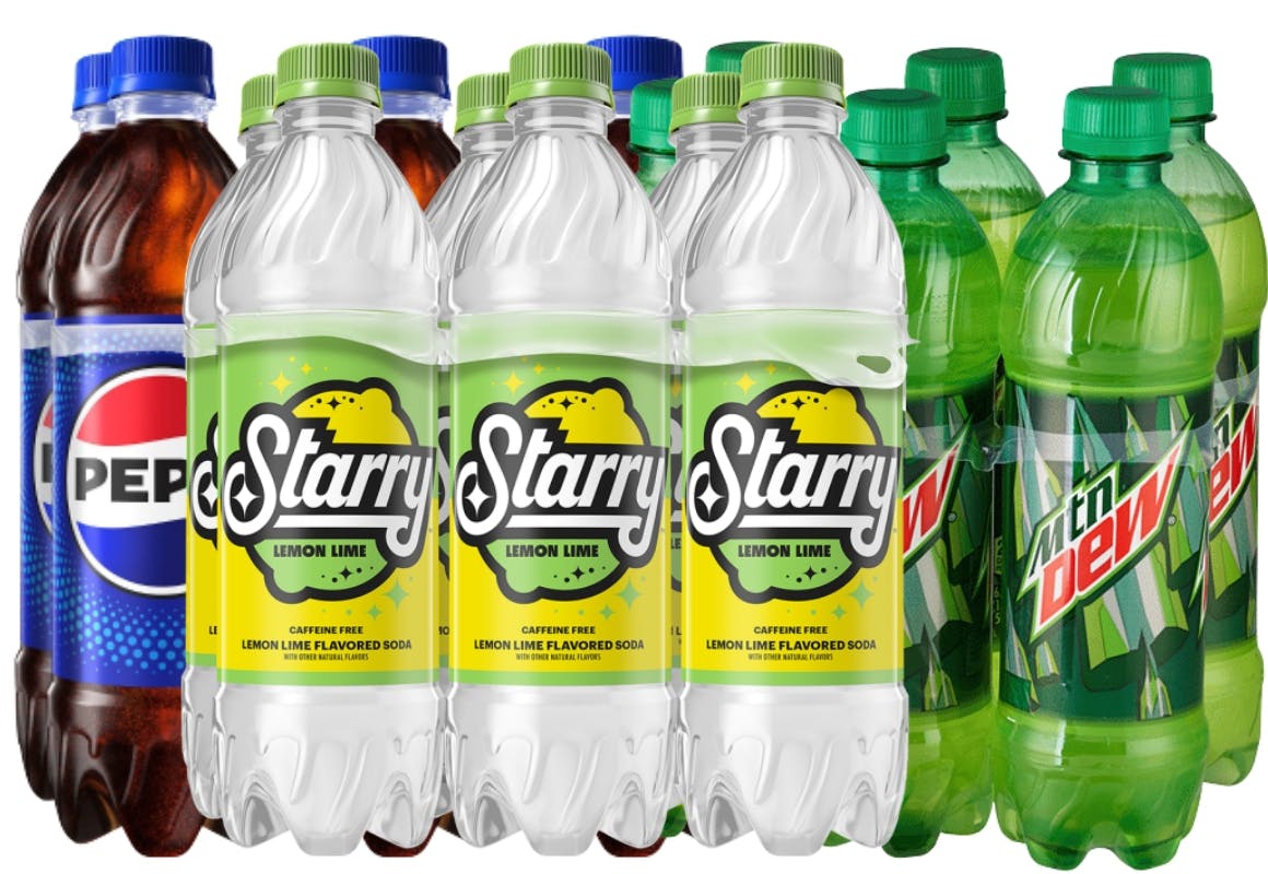 4 Pepsi, Starry, + Mountain Dew