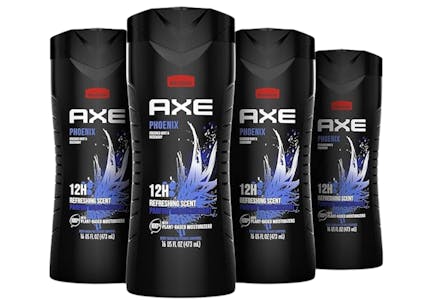 Axe Body Wash 4-Pack