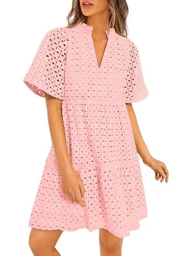 Women's Eyelet Mini Dress