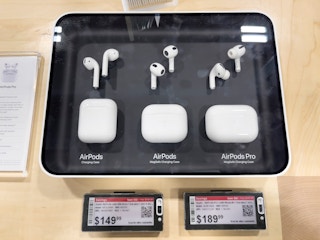 Apple airpods in a case at Best Buy