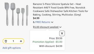 spatula set Amazon receipt