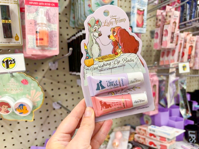 dollar tree disney lady and tramp lip balm