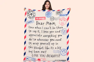 Mother's Day Throw Blanket B0CYKXR86N