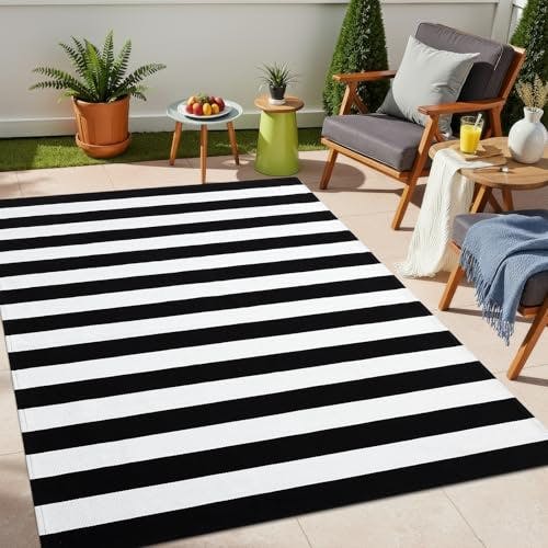Outdoor Striped Rug
