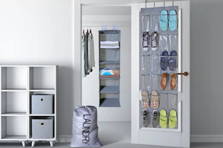 Walmart Mainstays closet organizer set