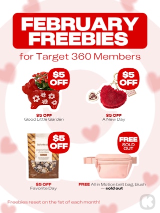 graphic of target 360 freebies for February