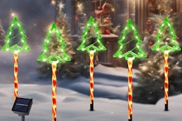 Christmas Solar Pathway Lights Outdoor Decorations