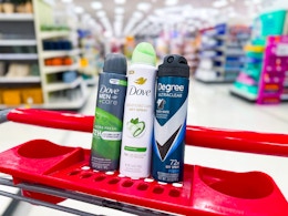 Easy Savings on Degree, Dove, and Dove Men+Care at Target and Walgreens card image