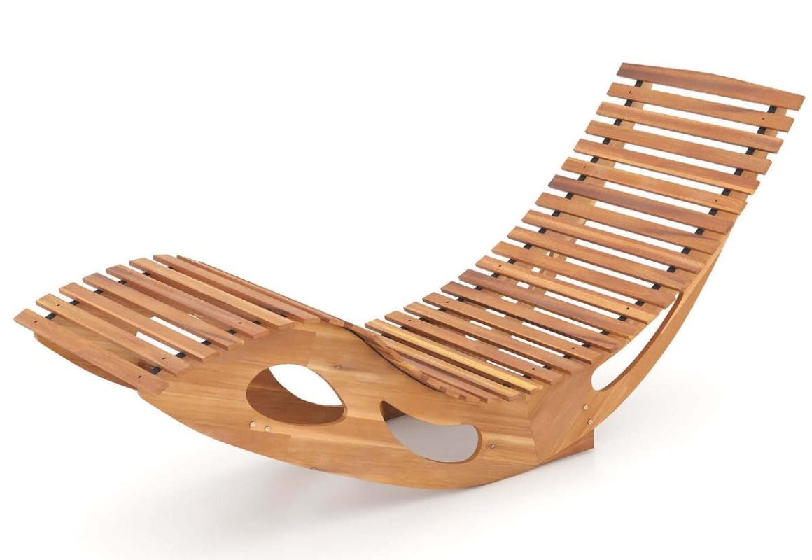 Outdoor Rocking Chaise Lounge