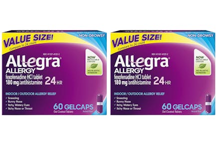 2 Allegra® Allergy 24HR Products