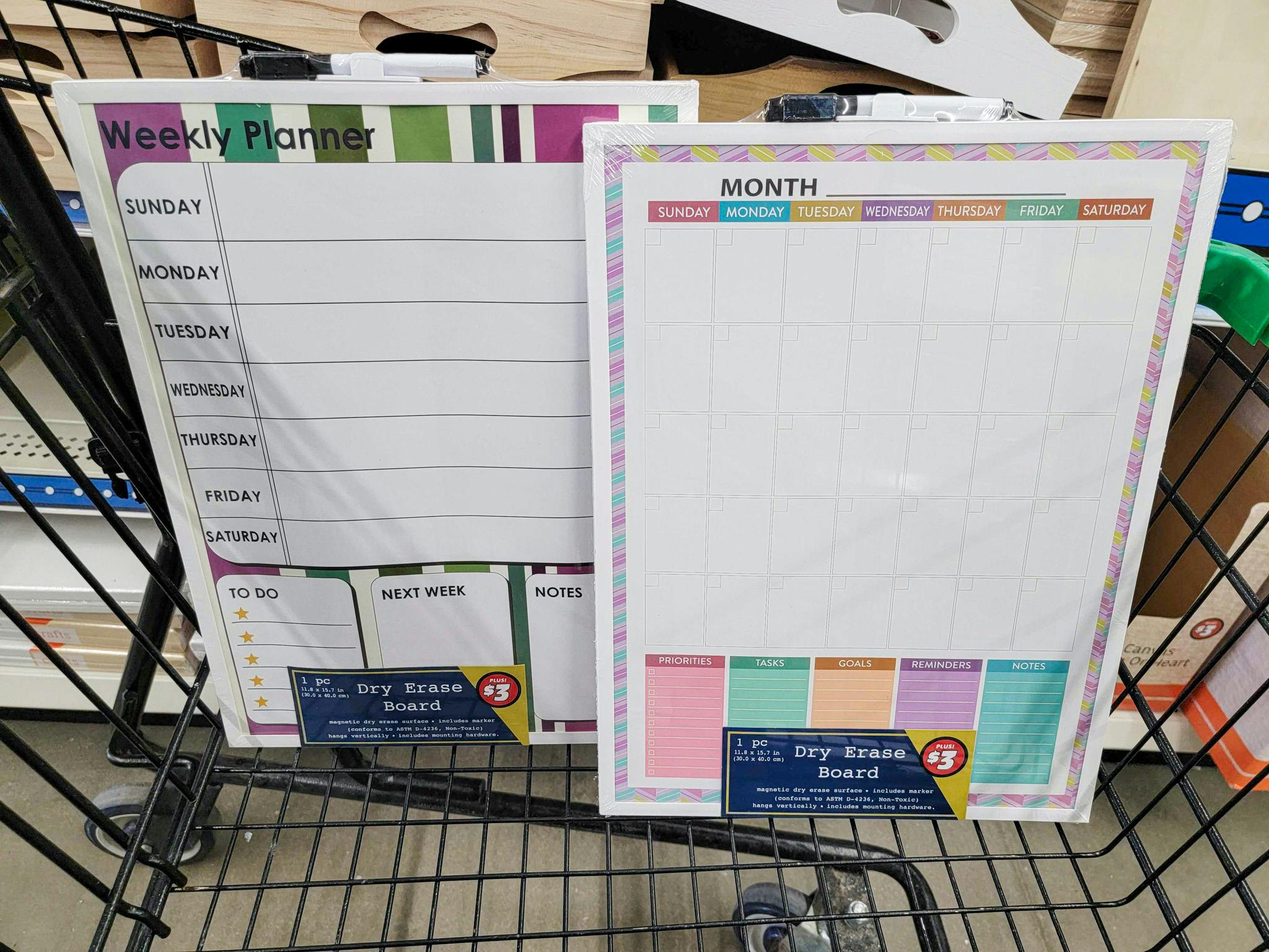Organize Your Schedule With Dry Erase Planners — Only 3 at Dollar Tree