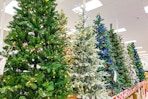 Christmas tree aisle at Target