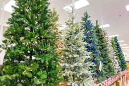 Christmas tree aisle at Target
