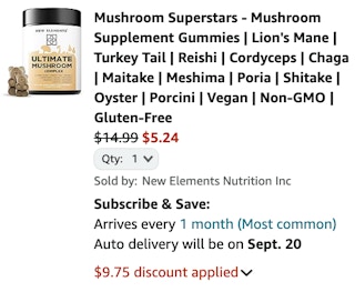 Mushroom Gummies cart 1