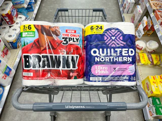 quilted northern and brawny paper walgreens