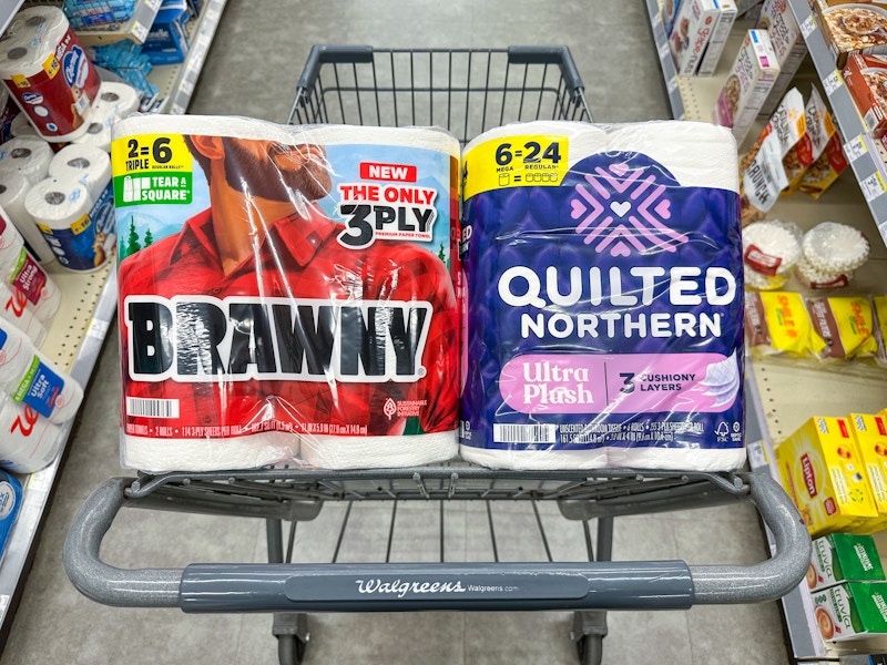 quilted northern and brawny paper walgreens