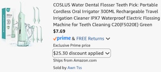 amazon-dental-flosser-cart