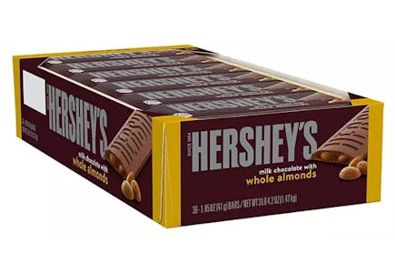 Hershey's Candy Bars With Almonds 36-Pack