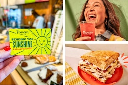 $25 Panera Bread Gift Card + 3 Months of Sip Club, $23+ at Groupon (Reg. $70) card image