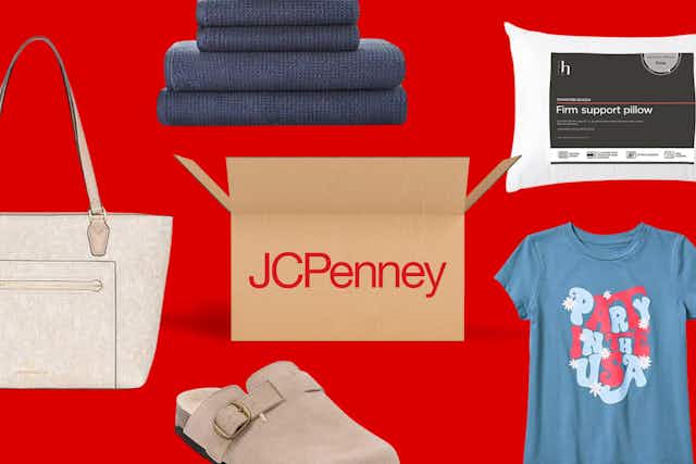 JCPenney Fourth of July Sale: $4 Kids' Shirts, $5 Towels, and $24 Clogs card image
