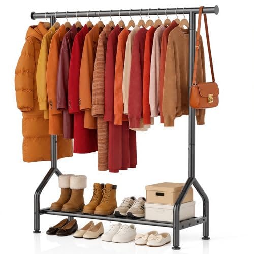 Clothing Rack with Shelf