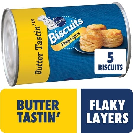 2 Pillsbury Flaky Layers Biscuits