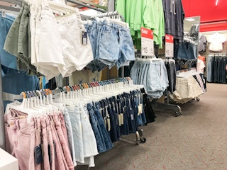 women's jean shorts at target