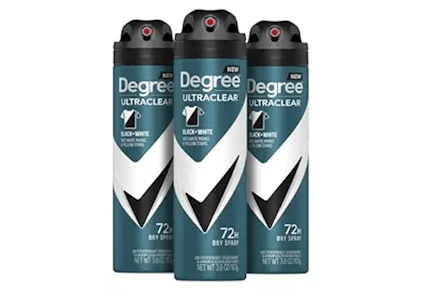 Degree Deodorant Spray 3-Pack