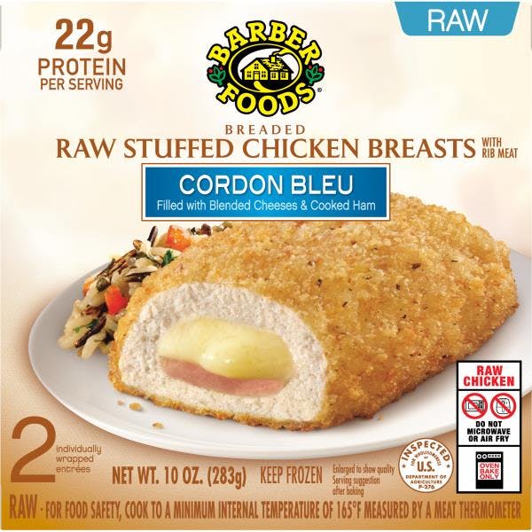 2 Barber Foods Stuffed Chicken Breasts