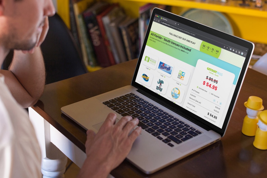 someone looking at the GetOutPass webpage