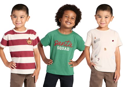 Cat & Jack Toddler Holiday T-shirt