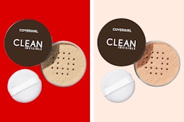 covergirl powder on a grid