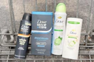 dove deodorant in a shopping cart