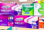 swiffer refills on a shelf